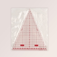 Линейка для пэчворка, 24 &times; 20 см, толщина 2,5 мм, цвет прозрачный/розовый