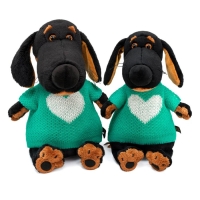 Мягкая игрушка &laquo;Ваксон&raquo;, в свитере с сердцем, 25 см