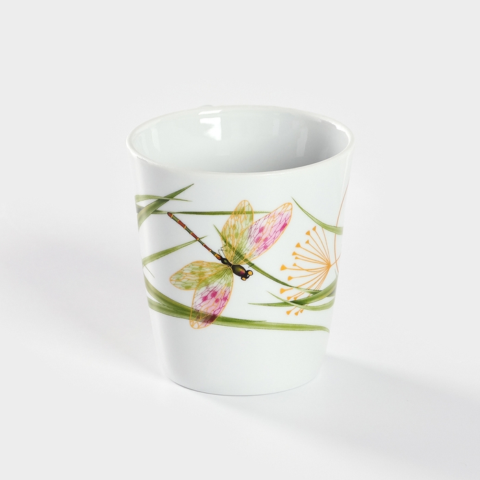 Кружка фарфоровая &laquo;Стрекоза&raquo;, 300 мл