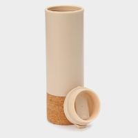 Бутылка для воды пробковая Magistro, 450 мл, 7&times;7&times;23 см, цвет бежевый