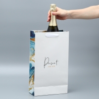 Пакет подарочный под две бутылки, упаковка, &laquo;Present for you&raquo;, 35 х 20 х 9 см