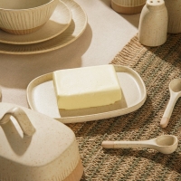 Маслёнка керамическая SL Home &laquo;Виенто&raquo;, 18,5&times;13&times;10,5 см, цвет бежевый