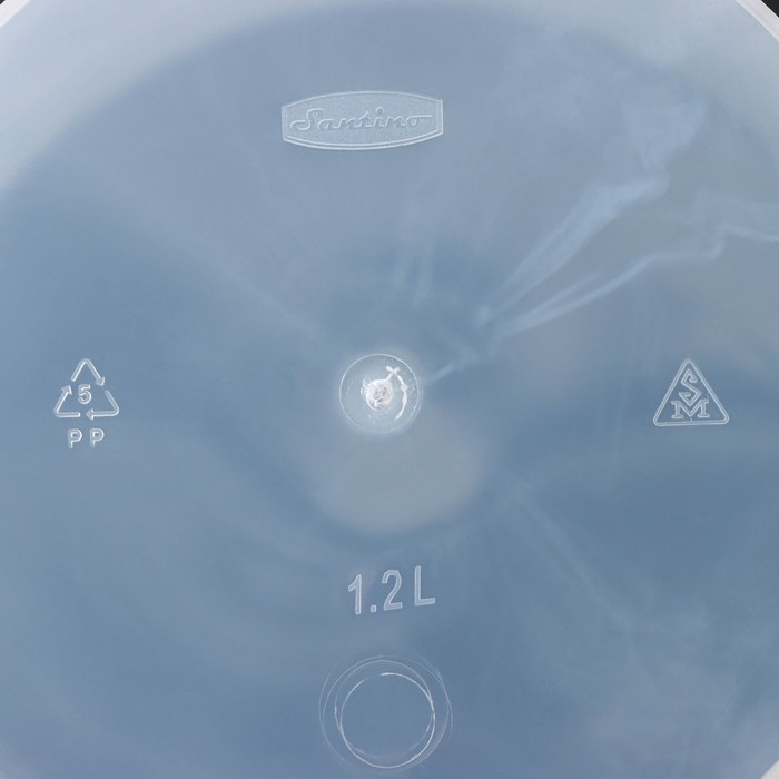 Кашпо для цветов со вставкой &laquo;Арте&raquo;, 1,2 л, цвет прозрачный