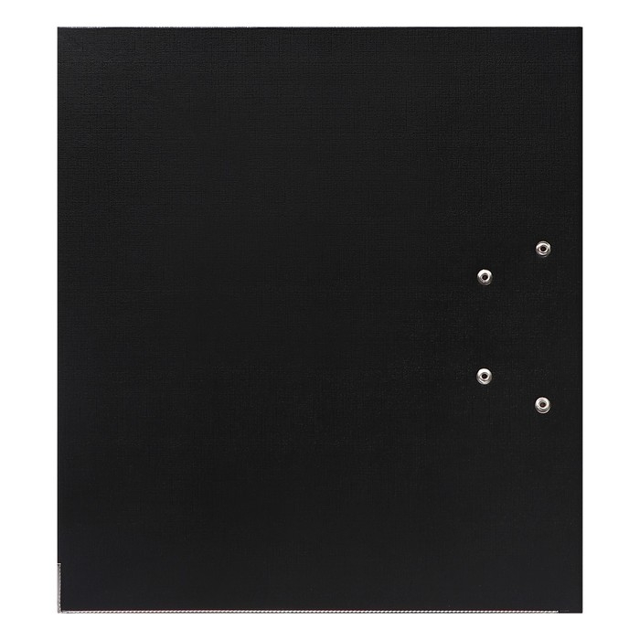 Папка-регистратор А4, 75 мм, Lamark, ПВХ, двухстороннее покрытие, металлическая окантовка, карман на корешок, собранная, черный/зелёный