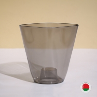 Горшок для орхидей, 2,5 л, 16,4 &times; 18,5 см пластик, прозрачно-серый