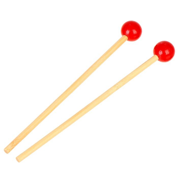 Игрушечный барабан, с палочками, на ленте, бумажная мембрана, размер: 15 &times; 15 &times; 7 см