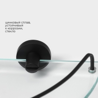 Полка для ванной угловая St&ouml;lz Loft basic, стеклянная