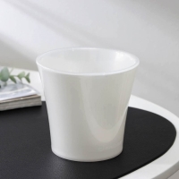 Кашпо для цветов со вставкой &laquo;Арте&raquo;, 600 мл, цвет жемчуг-прозрачный