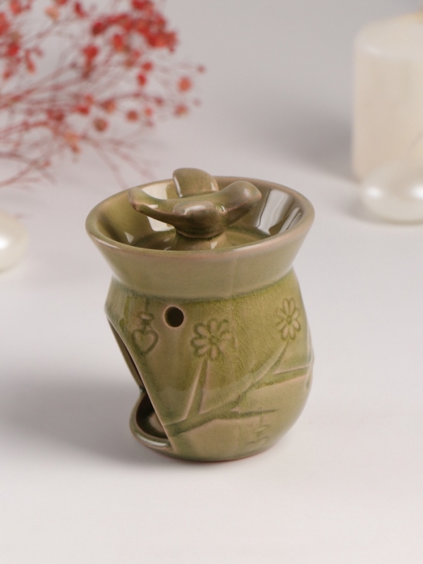 Аромалампа керамика "Птички на ветке"  7,5х7,5х9,8 см