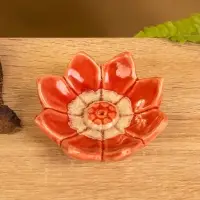 Подставка под благовония "Цветок лотоса" керамика, цв. МИКС, 9,5х9,5х3 см