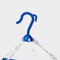 Сушилка для белья подвесная квадратная Доляна, 24 прищепки, цвет синий