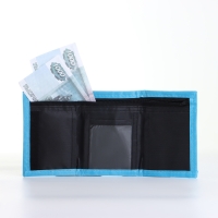 Кошелёк детский на липучке &laquo;Выбражулька&raquo;, цвет голубой