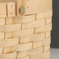 Корзина плетёная, 20&times;16&times;10 см, ручка h=11 см, ива, натуральный цвет