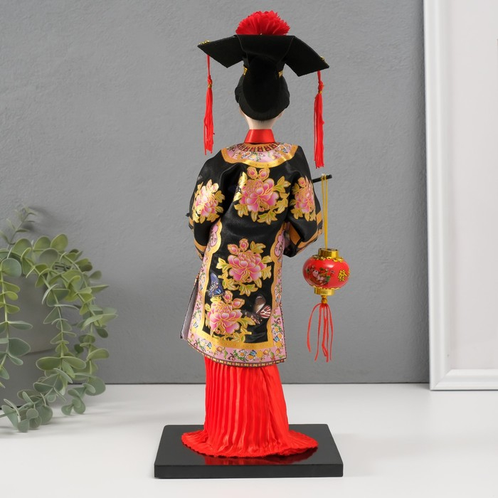 Кукла коллекционная "Китаянка в национ. платье с китайским фонариком" МИКС 32х12,5х12,5 см