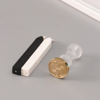 Сургучный набор "Котики Инь-Ян" печать, ручка, сургуч 12,5х10х3,6 см