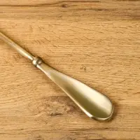 Ложка для обуви &laquo;Блеск&raquo;, латунь, 35 см