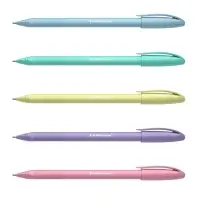 Ручка шариковая ErichKrause U-108 Pastel Stick, узел 1.0 мм, чернила синие, супермягкое письмо, длина линии письма 1000 метров, МИКС