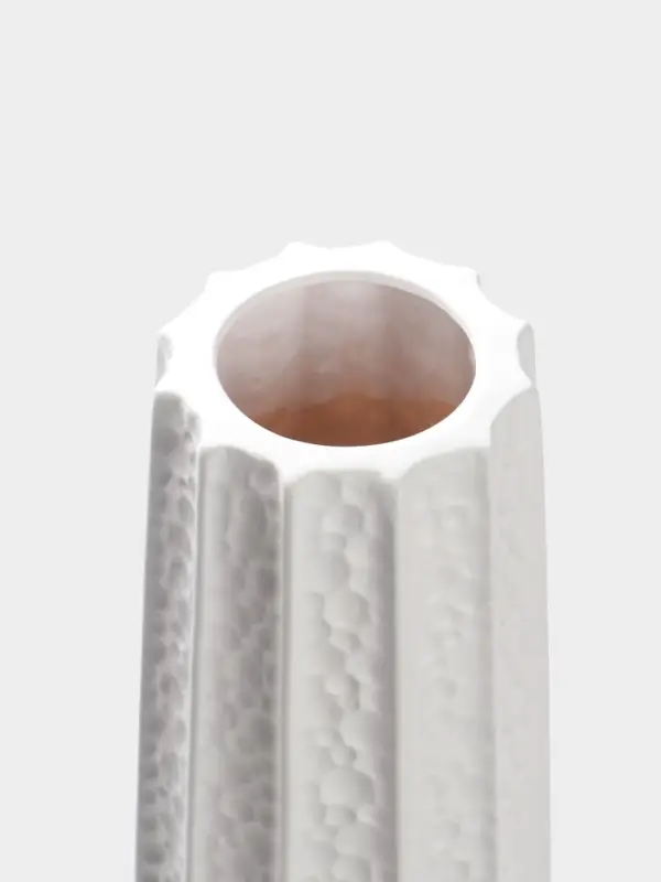 Ваза напольная керамика "Тиаго" 57х14 см, белый