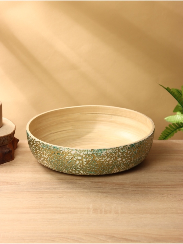 Салатник 30х30х8 см, бамбук