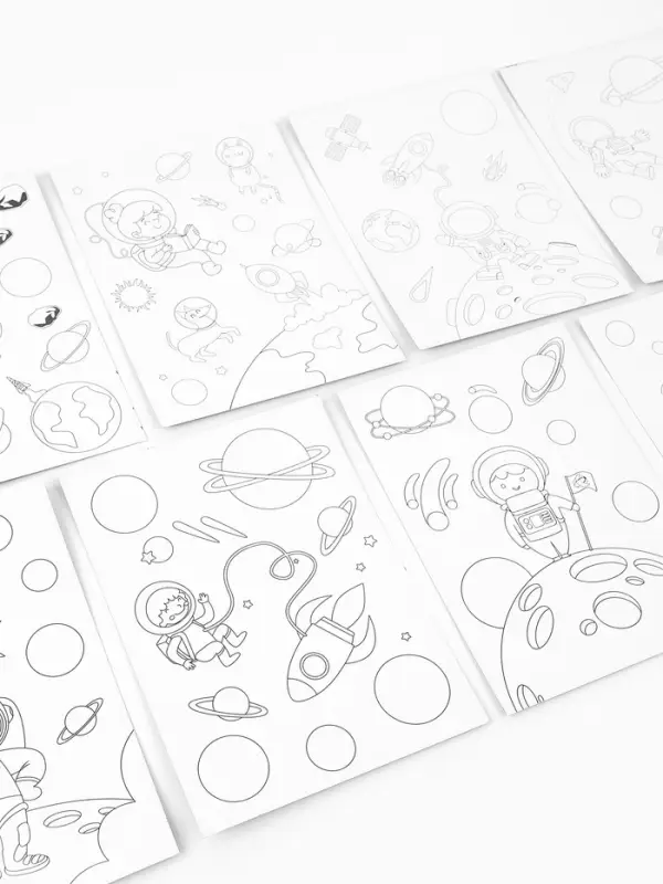 Гравюра блокнот "Космос", 9 листов, штихель