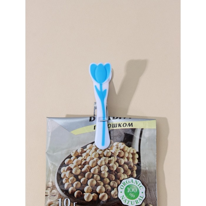 Прищепки бельевые &laquo;Тюльпаны&raquo;, 8,5 см, 12 шт, цвет МИКС