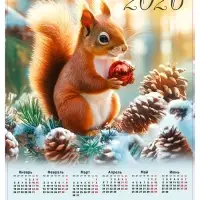 Календарь 2026 &laquo;Белка&raquo;, А2