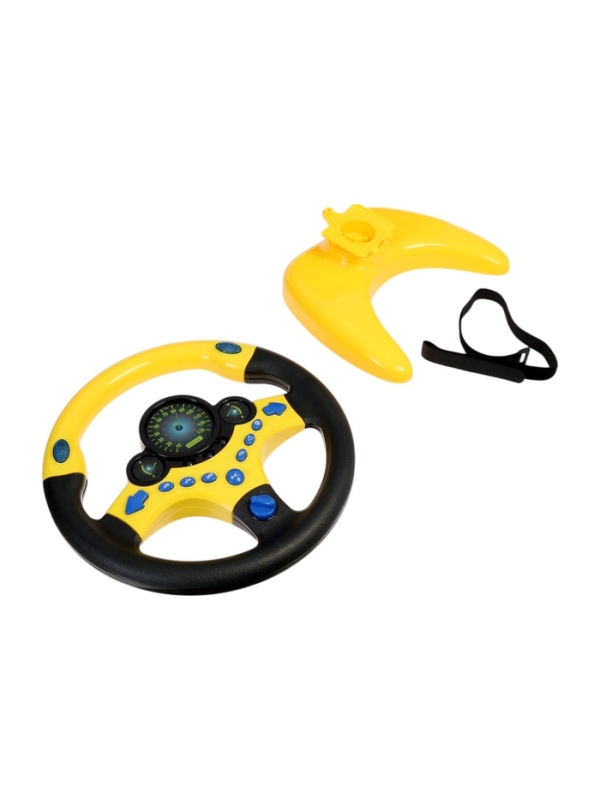 Руль музыкальный "Cупер водитель", свет и звук , работает от батареек В ПАКЕТЕ