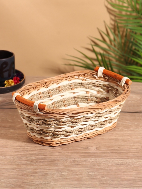 Корзина плетеная 27x19x10 см, ротанг