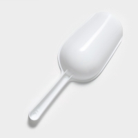 Набор совков Доляна, 3 шт, 15,5&times;5,5&times;2,5 / 18,7&times;6,7&times;3 / 22,1&times;8&times;3,1 см, цвет белый