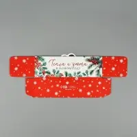 Коробочка для макарун &laquo;Снегири&raquo;, 18 х 5.5 х 5.5 см