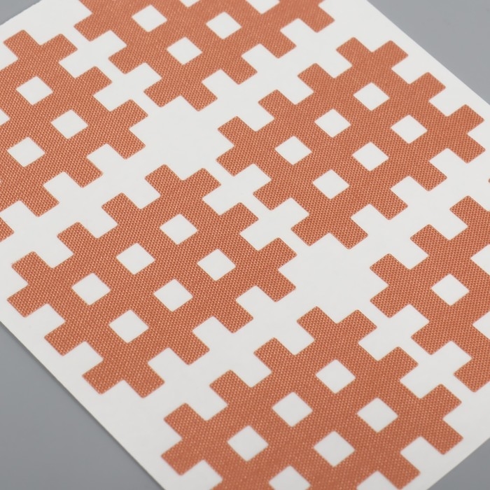 Тейп для лица, набор, 6 листов, цвет бежевый