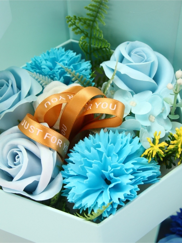 Трехуровневания мыльная композиция бирюзовая