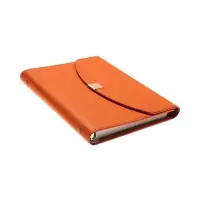 Органайзер на кольцах, A5, с клапаном, 80л, линия, к/зам, Оражевый