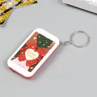 Фонарик брелок для ключей на кольце &laquo;Варежки: Поймай счастье&raquo;, 6.5&times;3.5&times;1 см