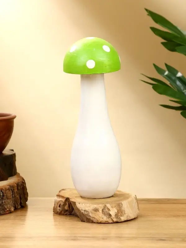 Сувенир &laquo;Домик Грибок&raquo;, 10&times;10&times;21.5 см, дерево, бело-зелёный