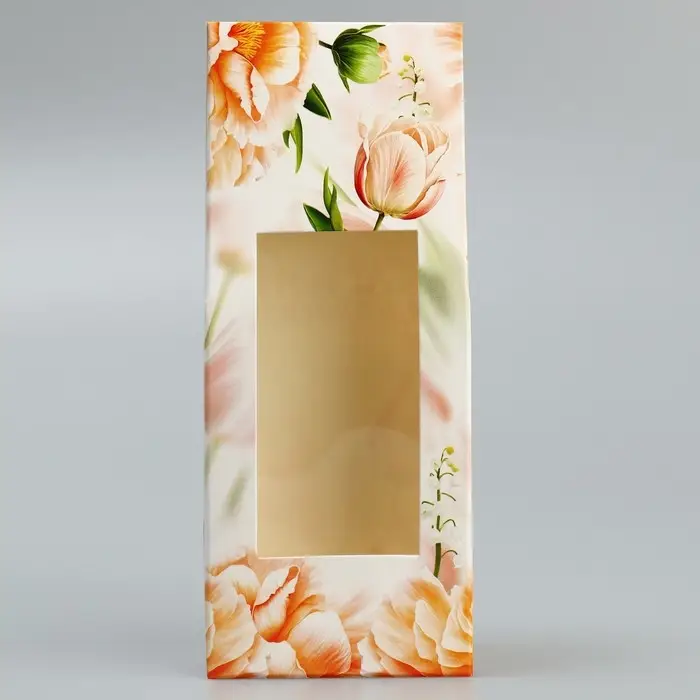 Коробка складная &laquo;Тюльпаны&raquo;, 5.7 х 14.5 х 3.5 см