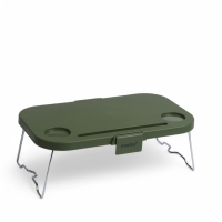 Корзина - столик Maclay 2 в 1, складная, 47 х 28,5 х 23,5 см, стол 45 х 28 х 16 см, зелёная