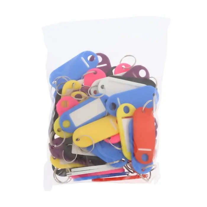 Бирка для ключей АЛЛЮР, пластик, цвет микс