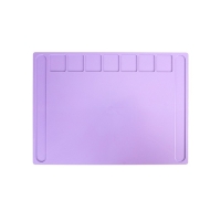 Доска для лепки пластиковая А4 Calligrata "Прованс", цвета пастельные, с бортиком и отделениями, МИКС