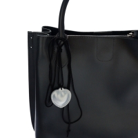 Портупея с кулоном &laquo;Сердечко&raquo; кожа, трансформер, цвет серебро, 150 см