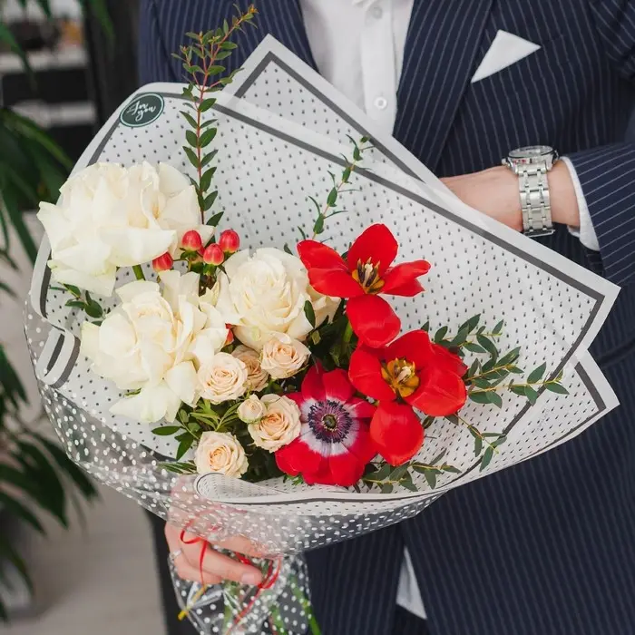 Пергамент для цветов &laquo;С любовью&raquo;, 50 х 70 см