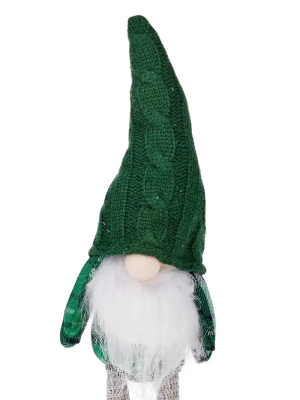 Фигура текстиль &laquo;Гном в зелёном&raquo; 42 см, 1 LED, от батареек AG13&times;3, свечение тёплое белое