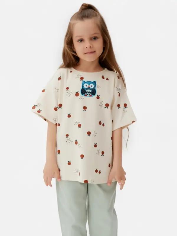 Термоаппликация &laquo;Сова&raquo;, с пайетками, 6&times;5.3 см, синяя