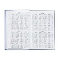 Ежедневник датир 2026г А5 168л б/вин Синий