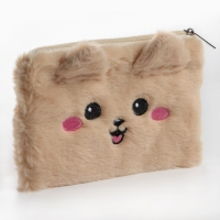 Пенал школьный из плюша &laquo;1 сентября: Добрая собачка&raquo;, 19,5 х 14,5 см