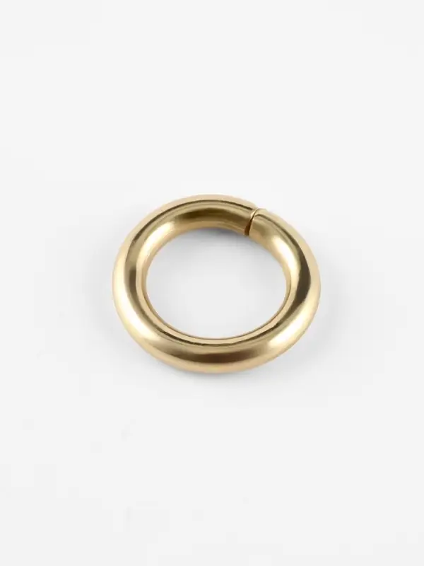 Кольца для сумок, d=12 мм, толщина - 3 мм, 10 шт., цвет золотой