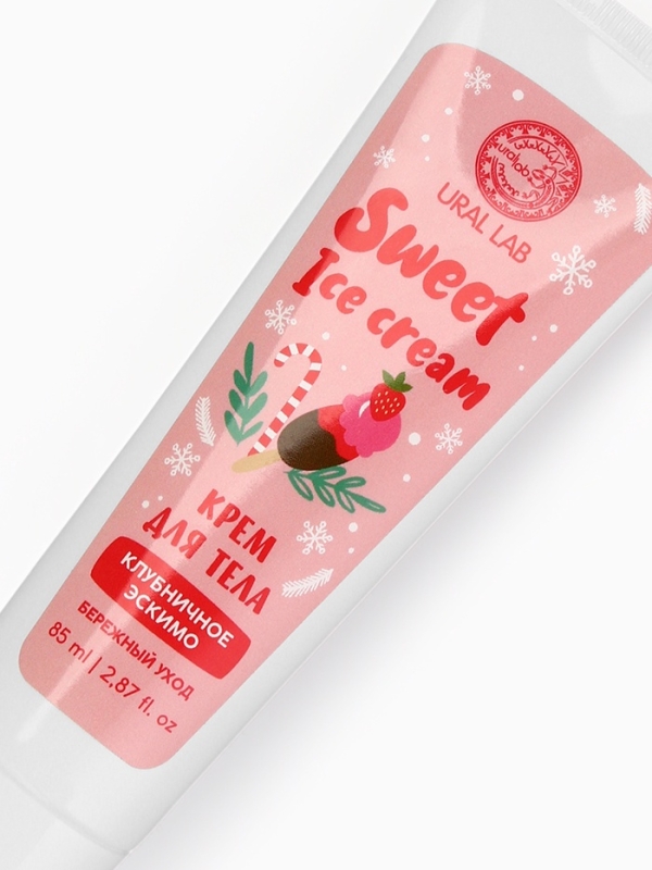 Крем для тела Sweet ice-cream, 85 мл, клубничное эскимо
