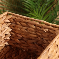 Корзина плетеная 31x21x14 см, водный гиацинт