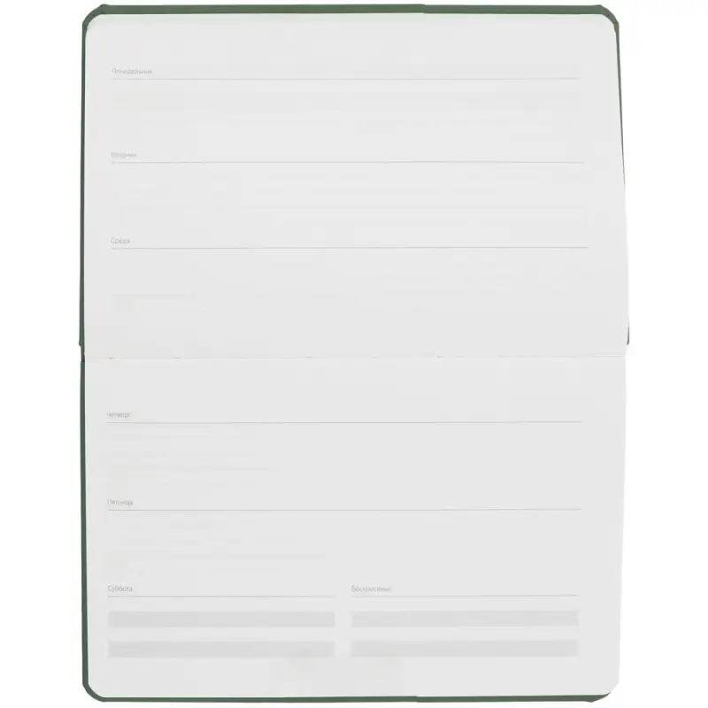 Еженедельник Urban, недатированный, зеленый