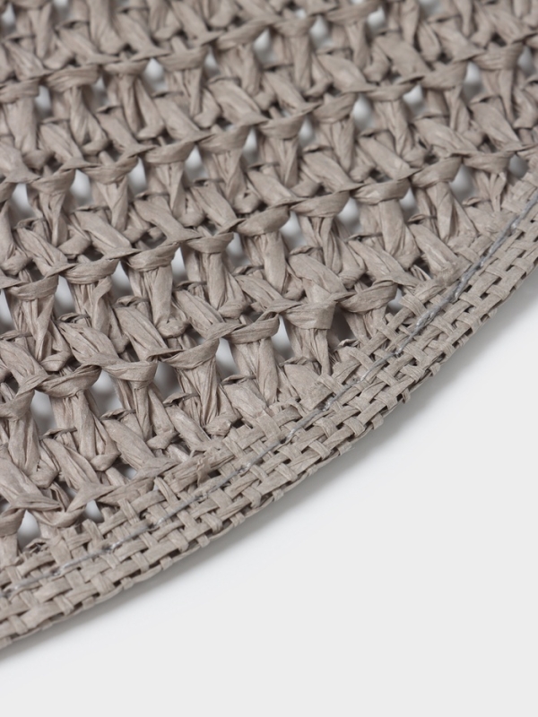 Салфетка сервировочная на стол Доляна &laquo;Кастилия&raquo;, d=38 см, цвет серый